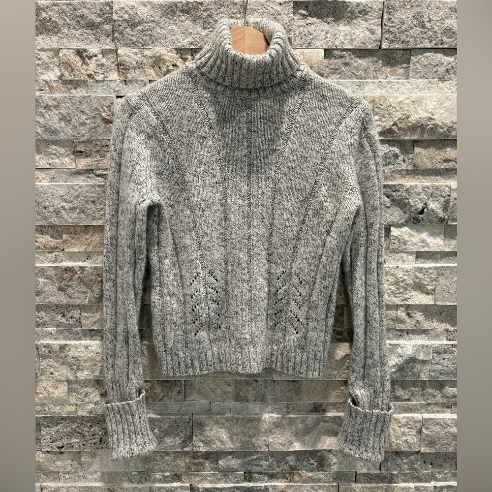 Express Heather‎ Gray Cowl Neck Sweater Size L very soft and comfy